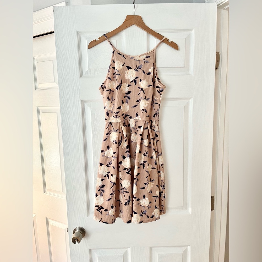 Pink and Blue Floral Sundress